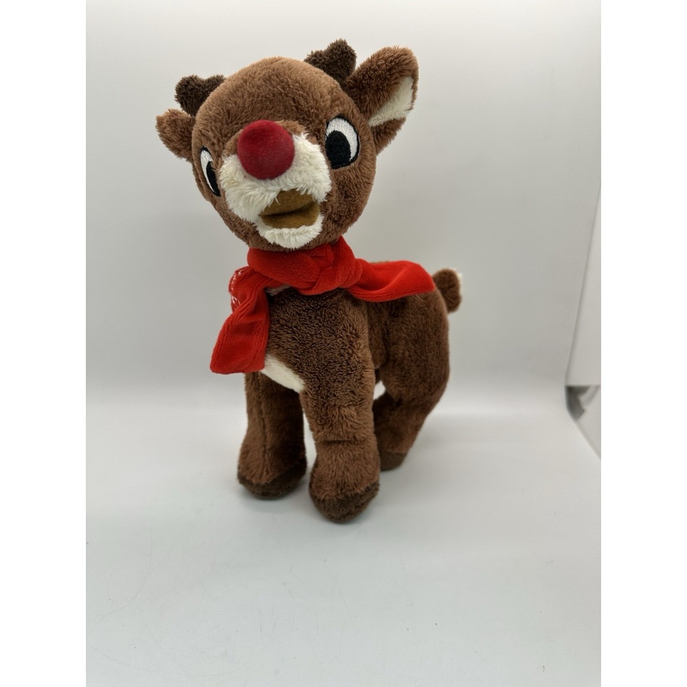 Dan Dee Rudolph the Red-Nosed Reindeer Plush Stuffed Toy‎ 7"x9" 2010